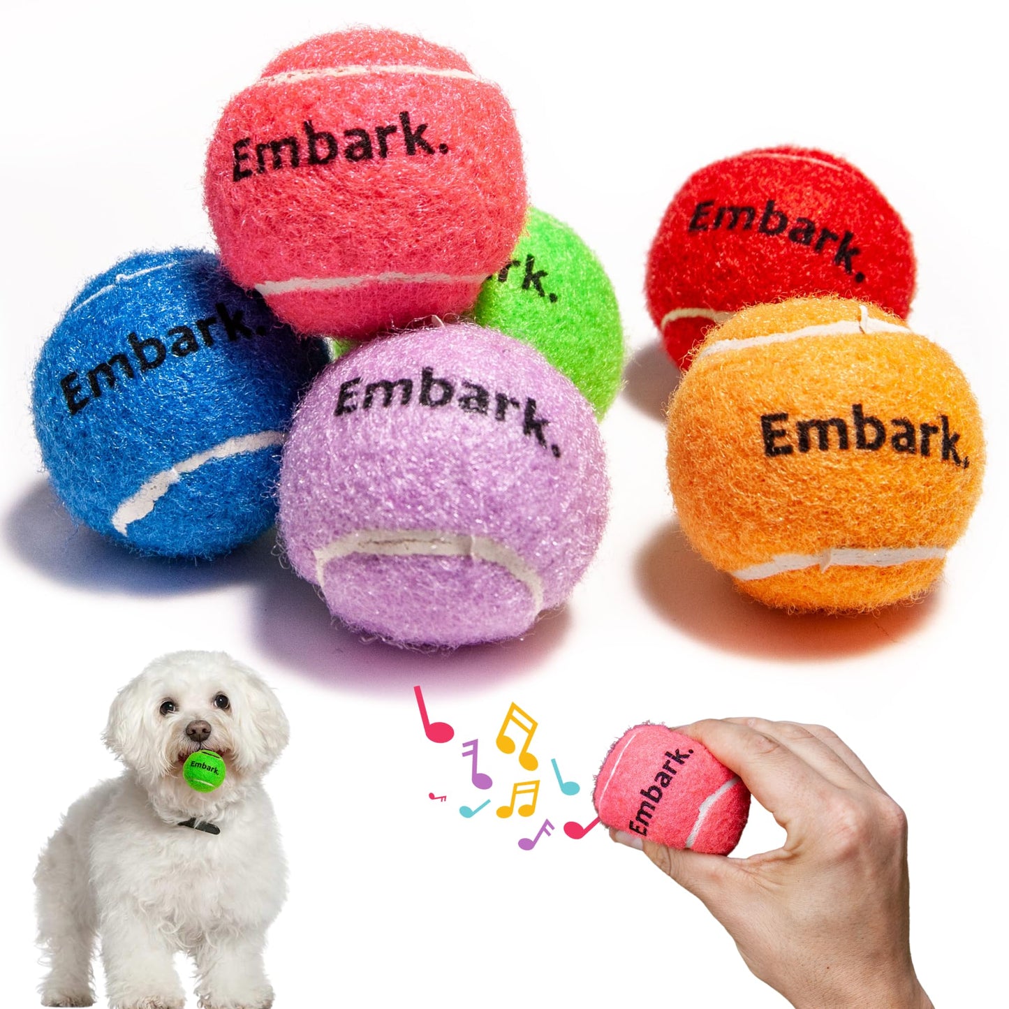 Petite Paws Squeaky Mini Tennis Balls for Small Dogs Puppy - 1.5 Inch - Dog Toys for Small Dogs, Training Positive Reinforcement, Interactive Fetch Tiny Squeaker Balls for Ball Launcher