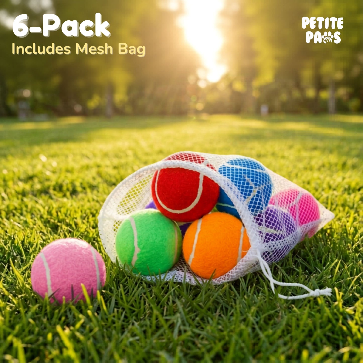 Squeaky Mini Tennis Balls for Small Dogs Puppy