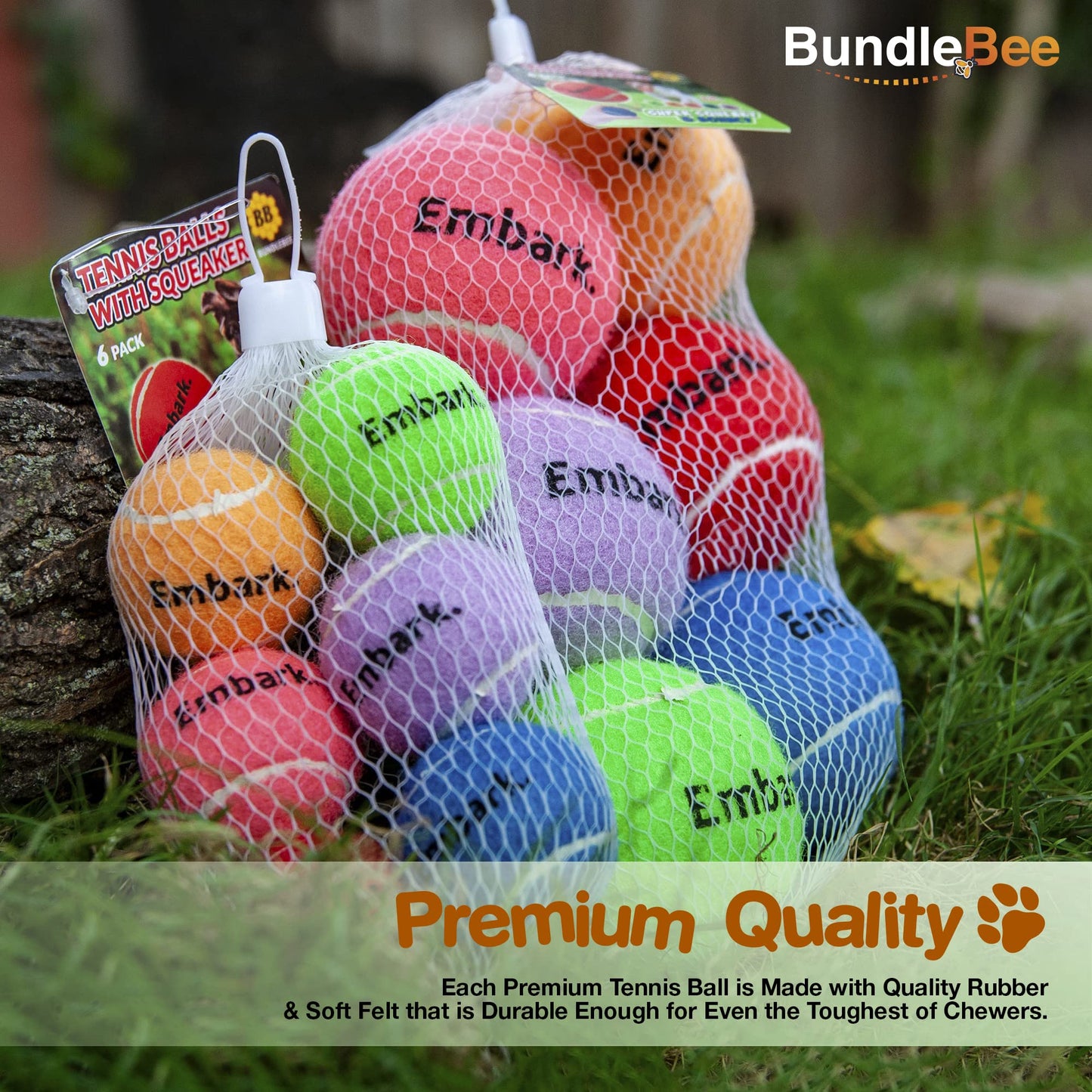 Petite Paws Squeaky Mini Tennis Balls for Small Dogs Puppy - 1.5 Inch - Dog Toys for Small Dogs, Training Positive Reinforcement, Interactive Fetch Tiny Squeaker Balls for Ball Launcher
