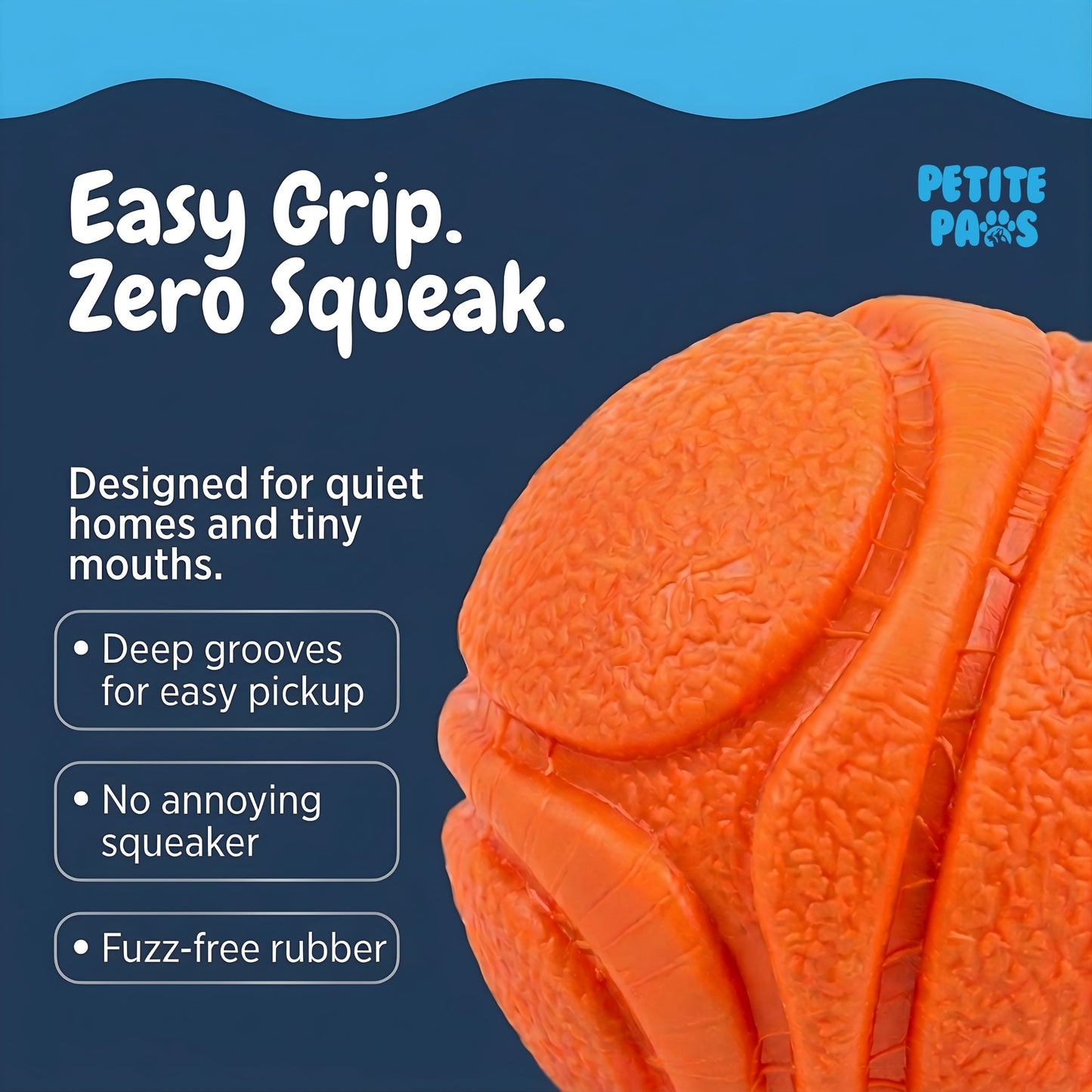 SuperFetch Dog Balls 1.5 Inch - Small Rubber Fetch Balls