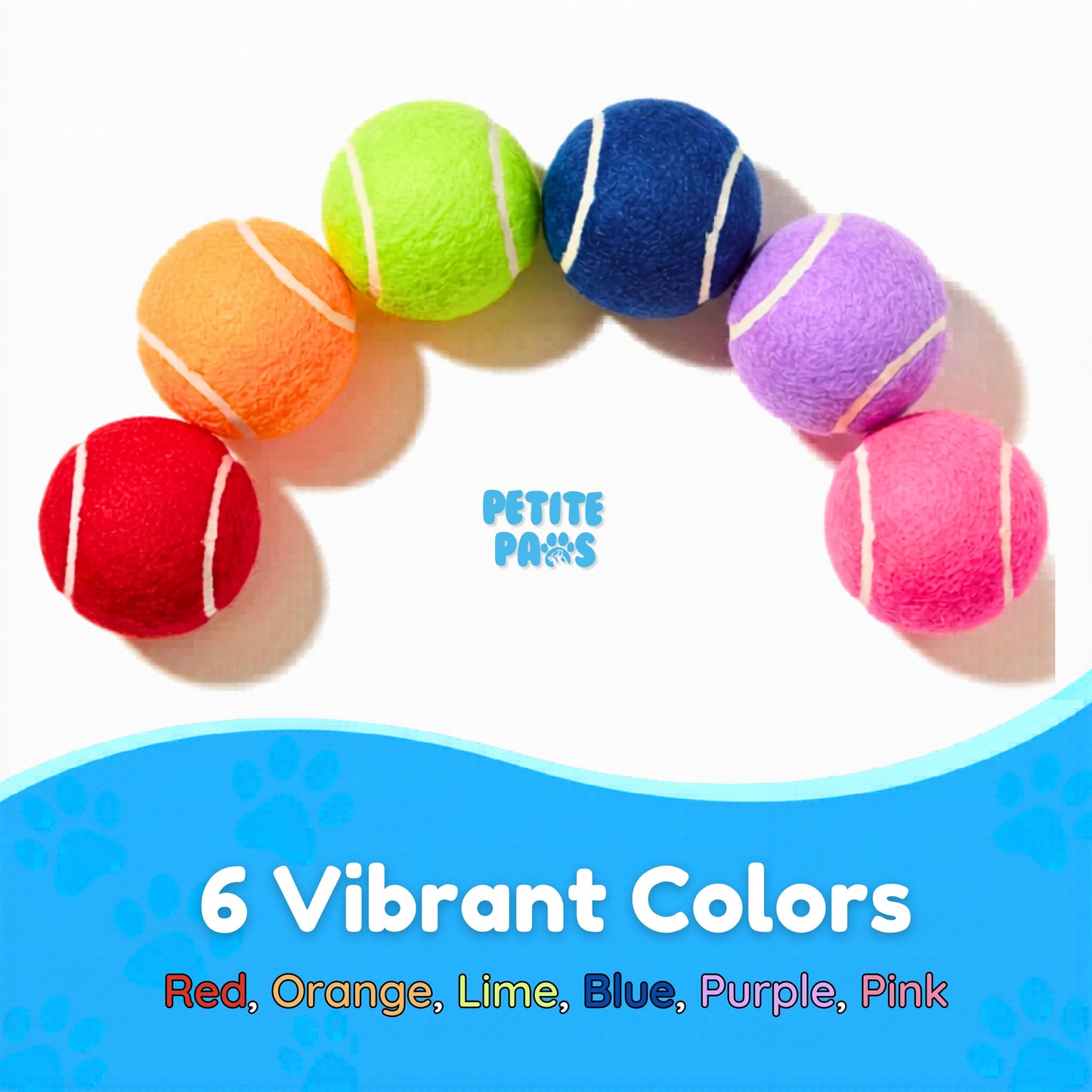 Squeaky Mini Tennis Balls for Small Dogs Puppy